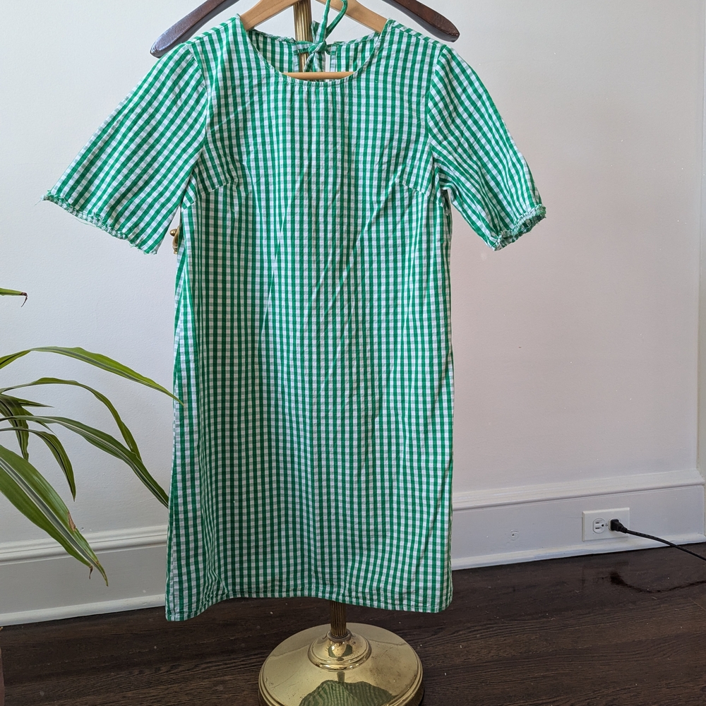 Green Gingham Dress